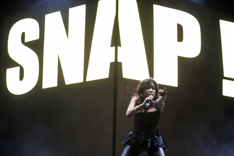 Snap performs during Mixtape Rewind concert on Friday night, Jan. 17, 2014, at the Emirates Golf Club in Dubai. Silvia Razgova / The National