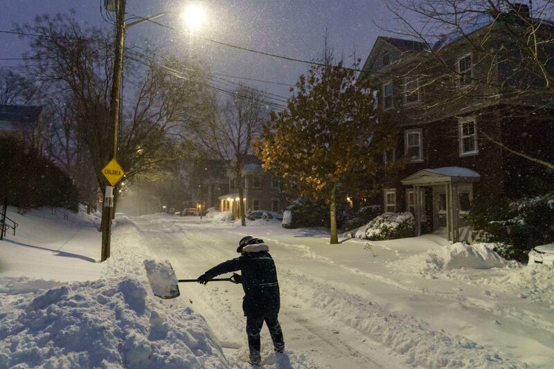 A state of emergency was introduced across the US north-eastern region owing to the snowfall. AP