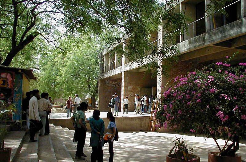 The School of Architecture in Ahmedabad contains studios and teaching spaces for multiple uses. Photo: Sangath