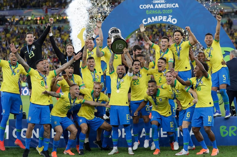 Brazil's next target will be winning the World Cup for the first time since 2002 in 2022. AP Photo