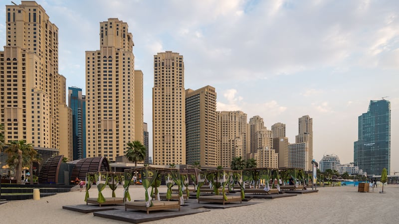 Jumeirah Beach Residence: Dh1,483 per square foot — up 3.7 per cent in December, down 0.1 per cent in November, up 0.5 per cent in October, up 1.4 per cent in September, up 0.4 per cent in August, down 0.8 per cent in July, down 2.8 per cent in June, down 1.0 per cent in May, down 2.2 per cent in April. Photo: LuxuryProperty.com