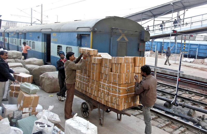 Indian Railways’ freight loading target for the next fiscal year was set at 1.1 billion tonnes. Rajesh Kumar Singh / AP Photo