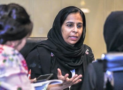 Abu Dhabi, U.A.E., November 8, 2018.  
7th Emirates Oncology conference. -- Dr. Mouza Mohammed Al Ameri, Consultant, Breast Care, Tawam Hospital.
Victor Besa / The National
Section:  NA
Reporter:  Shireena Al Nowais