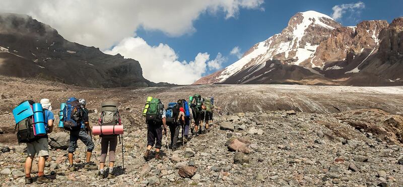 Gulf for Good has organised hiking expeditions throughout the world to help raise much-needed funds to change the lives of children affected by turmoil. Photo: Gulf for Good