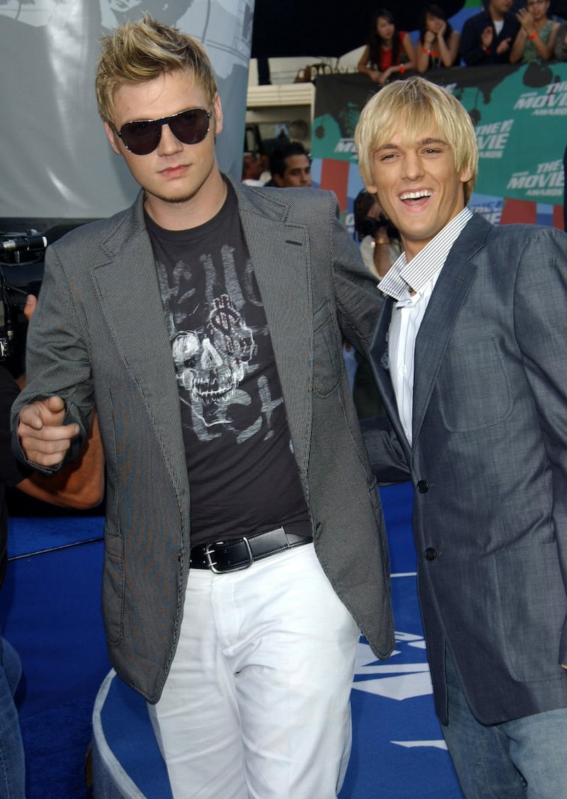Nick and Aaron at the MTV Movie Awards in 2006. AFP