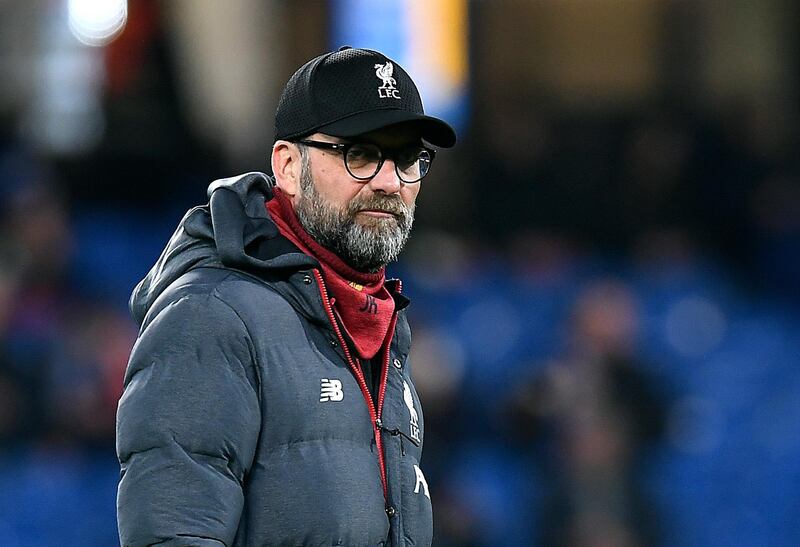 Liverpool manager Jurgen Klopp looks on during the FA Cup fifth round match against Chelsea at Stamford Bridge. EPA