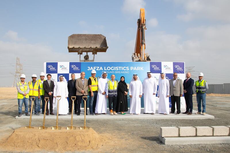 Jebel Ali Free Zone held a ground-breaking ceremony for the first phase of its new Jafza Logistics Park, which is scheduled for completion next year. Courtesy: Jafza

Courtesy: Jafza