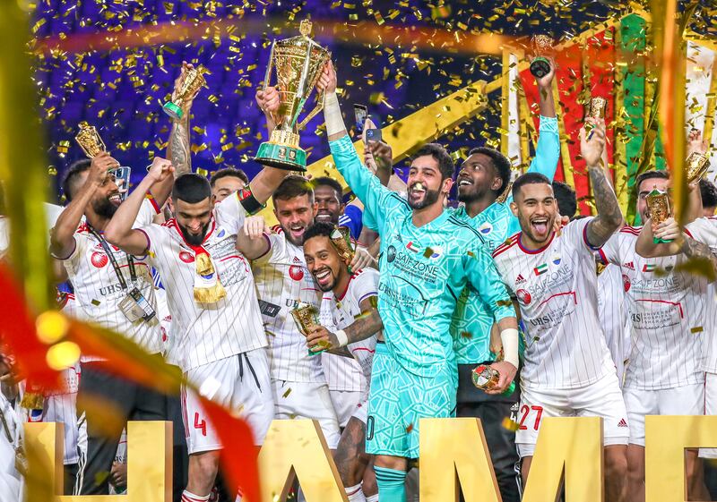 Sharjah are defending champions after winning the 2022 President's Cup with a 1-0 win over Al Wahda. Victor Besa / The National