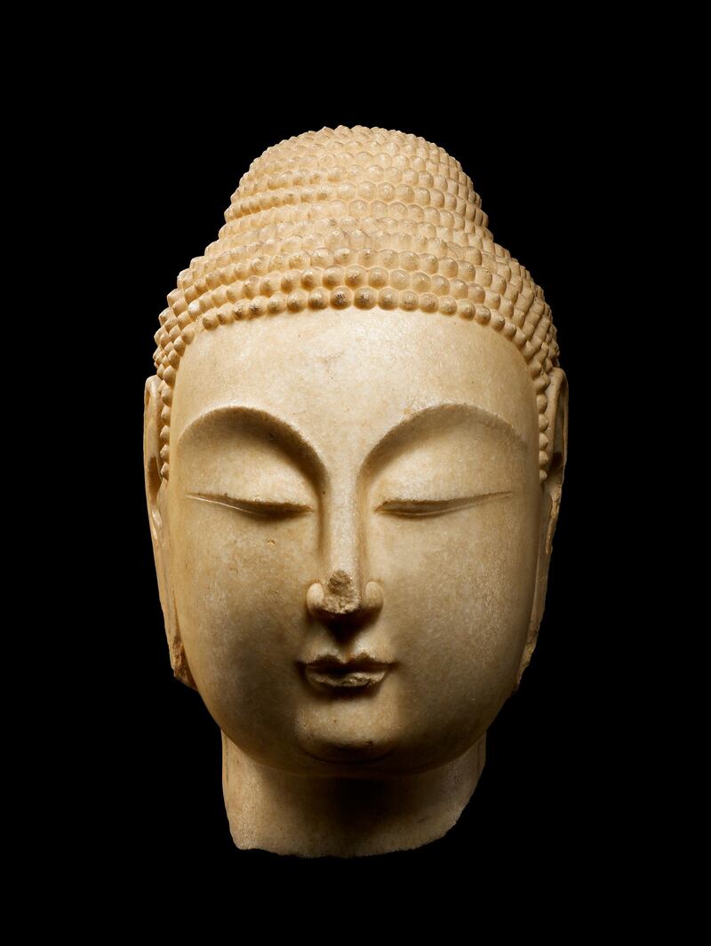 
Buddha head 
Northern China (from Henan to 
Shandong),  
Eastern Wei dynasty (534Ð550 CE) or 
Northern Qi dynasty (550Ð577 CE) 
White marble 


© Louvre Abu Dhabi 
Thierry Ollivier 
  



Louvre Abu Dhabi © Head of Buddha.

Story on Le Louvre by Anna Seaman.  For Arts & Life.