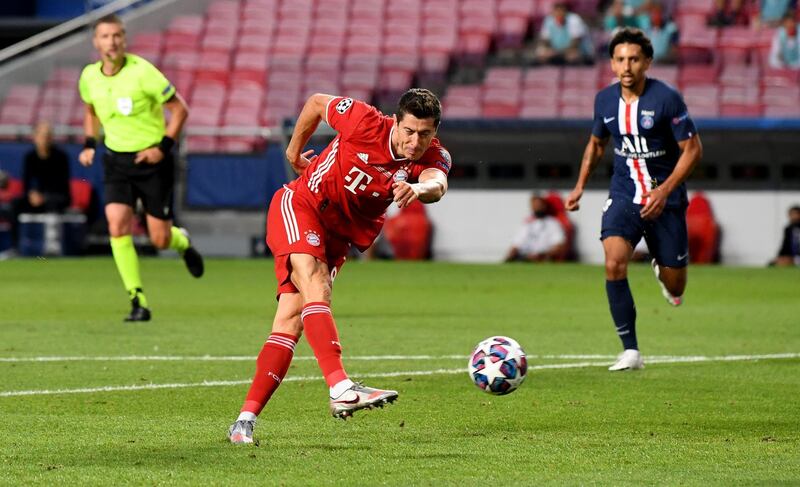 Robert Lewandowski - 7: Unusually, he went without a goal. He hit the post with his first shot, with Navas beaten, but otherwise got no change from Kimpembe. Getty