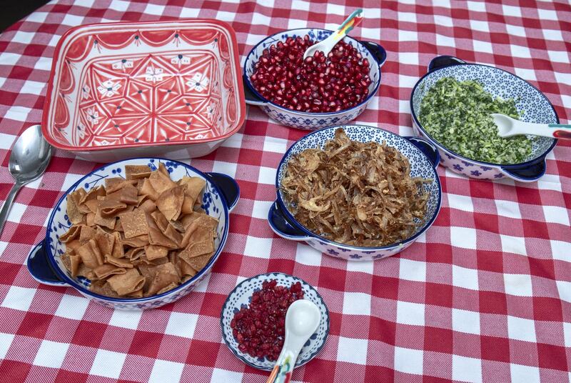Abu Dhabi, United Arab Emirates, April 15, 2021.  Syrian Ramadan Recipes by Um Juri. Haraq Osbao.
Victor Besa/The National
Section:  lf
Reporter:  Hanan Sayed Worrell