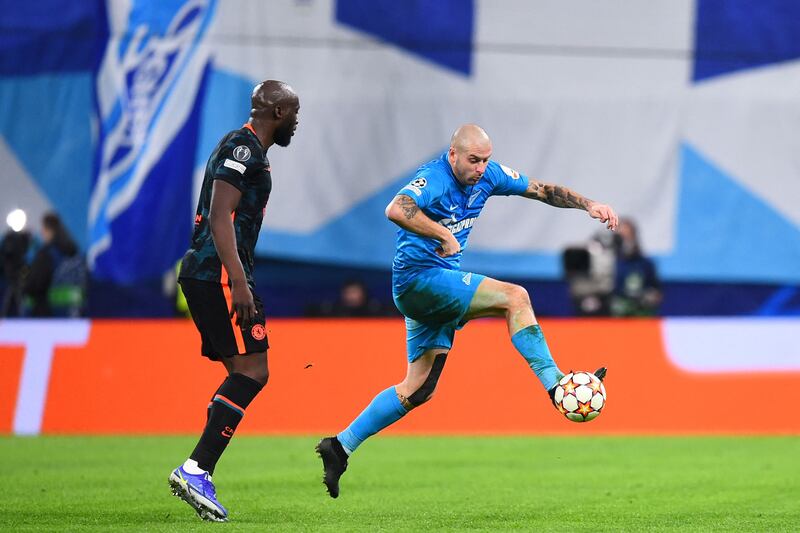 Yaroslav Rakitskiy – 7. Delivered a lovely ball to Kuzyayez to break Chelsea on the counterattack, although the final product by Malcom lacked planning. AFP