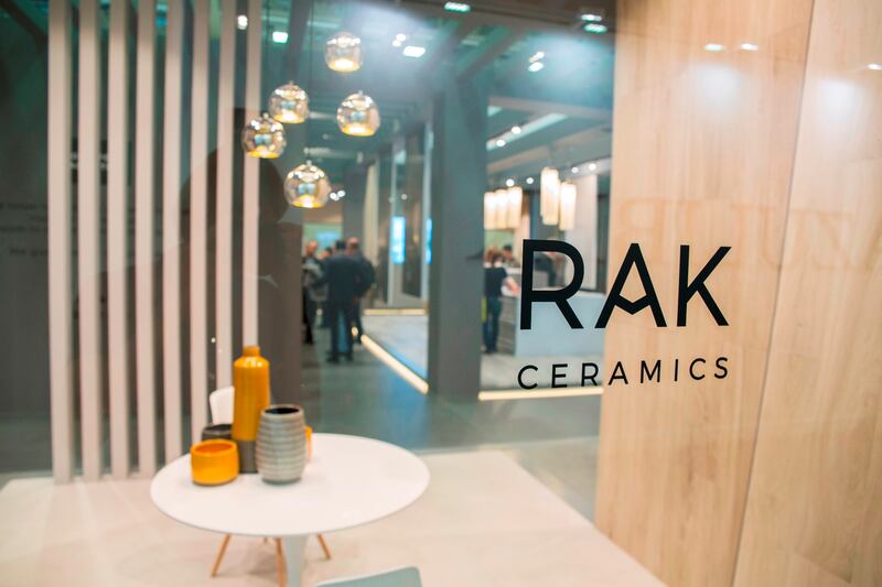 RAK Ceramics' revenue in the first half of 2023 increased by nearly 3 per cent to Dh1.75 billion. Photo: RAK Ceramics