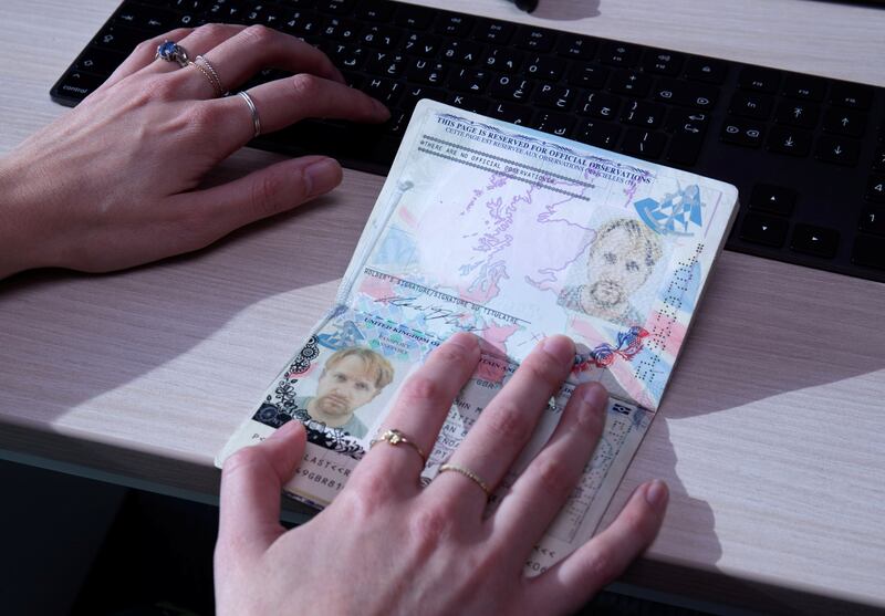 Abu Dhabi, United Arab Emirates, October  14, 2020.  Stock images of passports, Emirates ID and Residence visa pages.
Victor Besa/The National
Section:  Stock Images
Reporter: