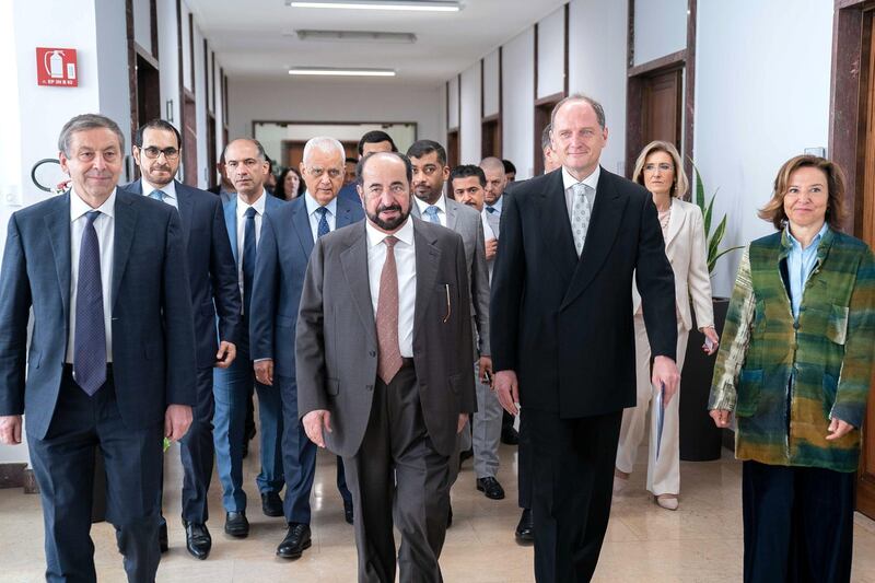 The Sharjah Ruler tours Polytechnic University of Turin.