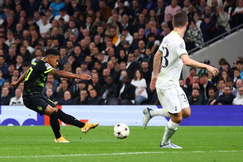 Marcus Edwards scores for Sporting. Getty