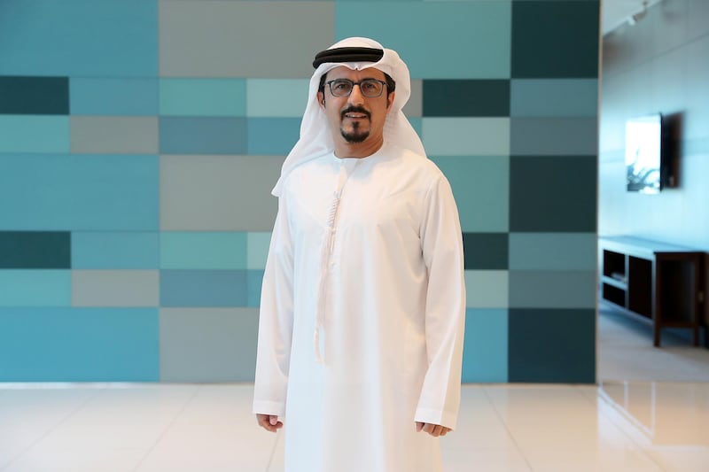 ABU DHABI, UNITED ARAB EMIRATES , Nov 28 – 2019 :- Musabbeh Al Kaabi, CEO of Mubadala Petroleum and Petrochemicals at his office in the Mamoura building in Abu Dhabi. ( Pawan Singh / The National )  For Business. Story by Jennifer Gnana