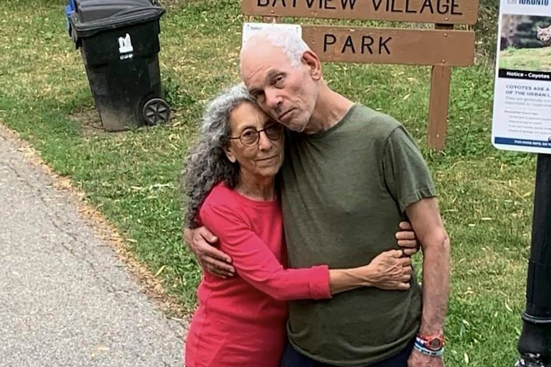 Judith Weinstein and her husband Gad Haggai were taken hostage by militants on October 7.  AP