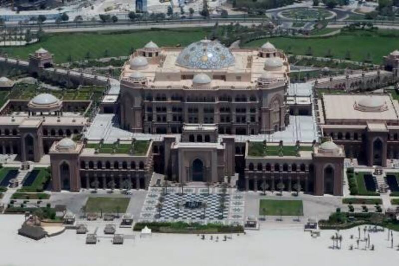 A reader says the Emirates Palace is one of the best reasons to live in Abu Dhabi. Ryan Carter / The National