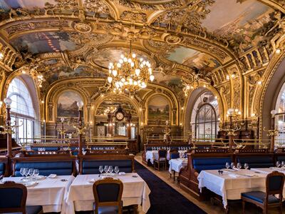 Le Train Bleu, a majestic restaurant in Gare de Lyon. Photo: Suzy Pope