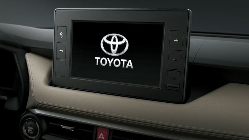 The Yaris's touchscreen.