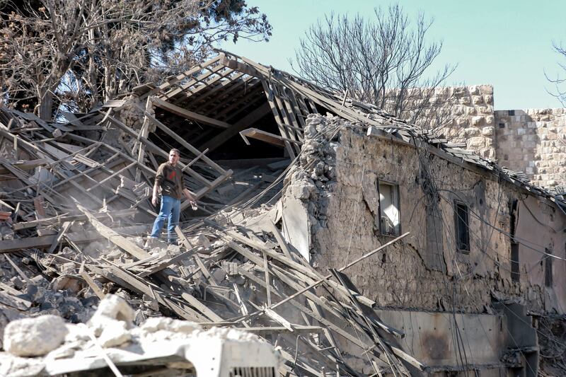 An Israeli air strike hit Damascus on February 19. AFP