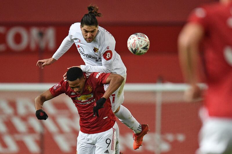 Francisco Sierralta, 6 - The Italian did well to marshal Mason Greenwood out of play on the Watford right and - despite giving the England youngster a frustrated shove - he produced a largely robust display at the back. AFP