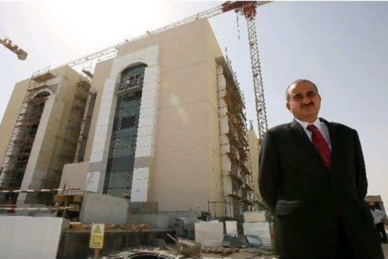 Ammar Kaka, Vice Principal of the Heriot Watt University, at the site of the campus under construction in Dubai.