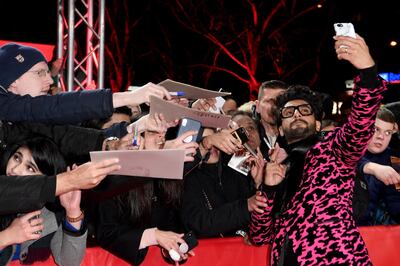 BERLIN, GERMANY - FEBRUARY 09: Ranveer Singh poses for a selfie with a fan while attending the "Gully Boy" premiere during the 69th Berlinale International Film Festival Berlin at Friedrichstadtpalast on February 09, 2019 in Berlin, Germany. (Photo by Matthias Nareyek/Getty Images)