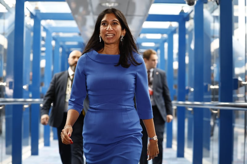 Suella Braverman, the former UK home secretary, has left her job within government. Getty Images