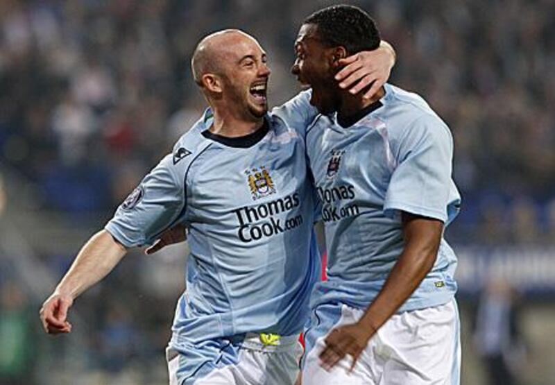 Stephen Ireland, left, had an impressive season for Manchester City that led him to be voted the fans' player of the season.