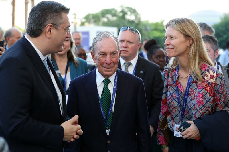 Michael Bloomberg, American businessman, politician, philanthropist, and author at Cop28. Chris Whiteoak / The National