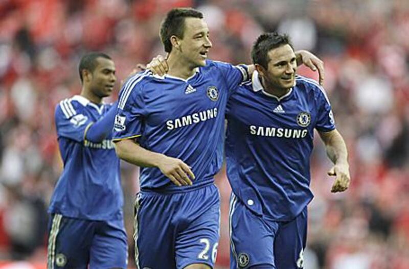 John Terry, centre, has said his possible move to Manchester City had never been an attempt to get himself a pay rise at Chelsea.