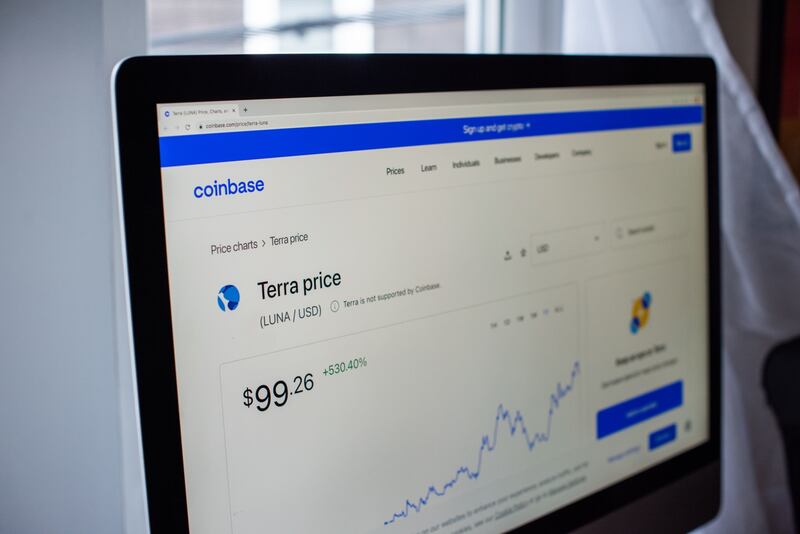 TerraUSD's value is derived by complex algorithmic processes, linked to another paired token called Luna, which is free floating. Luna slumped more than 94 per cent on Wednesday. Bloomberg