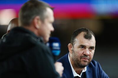 AUCKLAND, NEW ZEALAND - AUGUST 17: Head Coach Michael Cheika of the Wallabies looks on after losing The Rugby Championship and Bledisloe Cup Test match between the New Zealand All Blacks and the Australian Wallabies at Eden Park on August 17, 2019 in Auckland, New Zealand. (Photo by Anthony Au-Yeung/Getty Images)