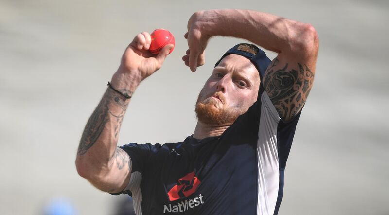 AUCKLAND, NEW ZEALAND - MARCH 20:  England bowler Ben Stokes in action during England nets at Eden Park on March 20, 2018 in Auckland, New Zealand.  (Photo by Stu Forster/Getty Images)