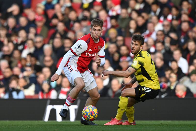 Kiko Femenia, 6 - Took Watford into Arsenal territory for the first time with a burst down the right-hand side and asked a question with an intelligent lifted cross that was scooped away by Ramsdale in the 85th minute. EPA