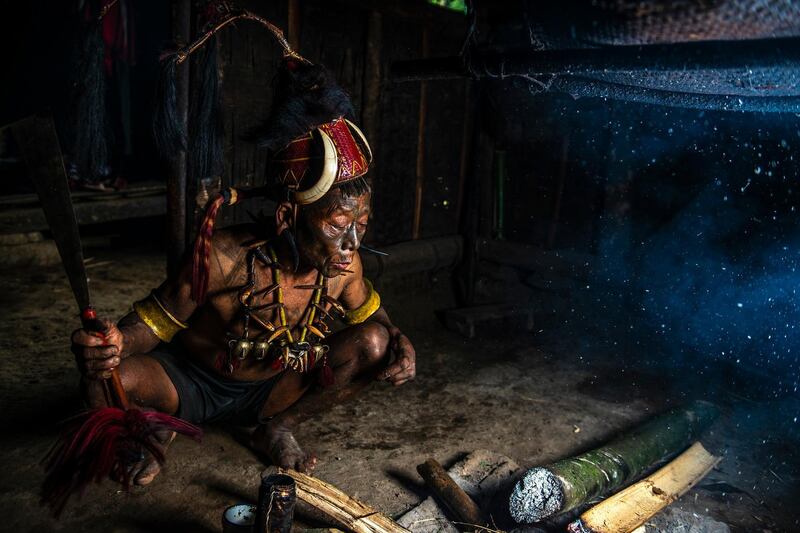 A Konyak tribesman from Nagaland. Courtesy Aman Chotani