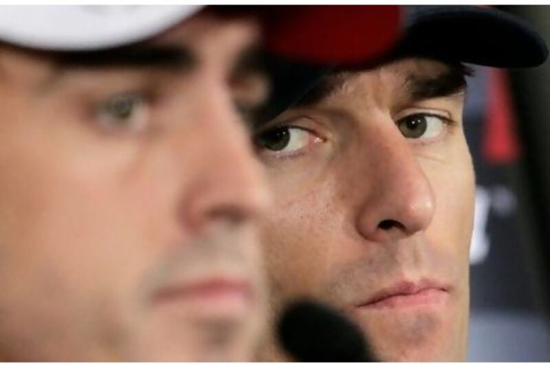 Mark Webber, the Red Bull-Renault driver, admits feeling the nerves but not being sick before any of the races.