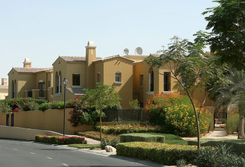 Villas at the Arabian Ranches on Emirates Road in Dubai. Pawan Singh / The National