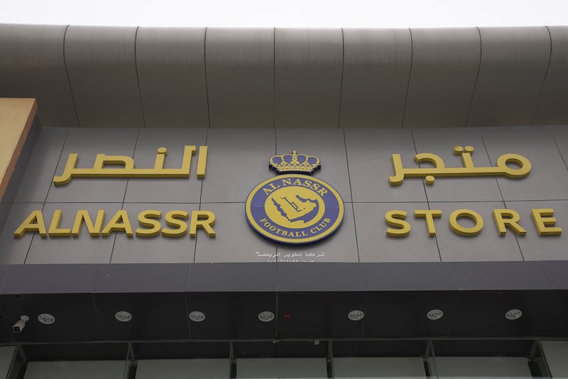 The Al Nassr club store in Riyadh, Saudi Arabia. Reuters