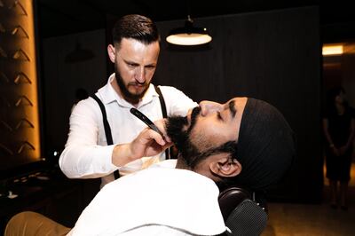 Chaps & Co offers beard trims, threading, waxing and massage services