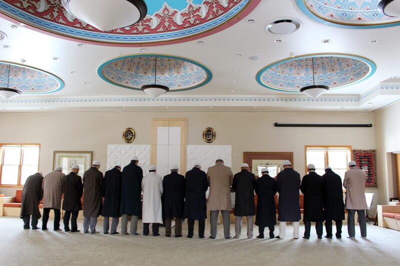 Afternoon prayers at the Golden Generation Worship & Retreat Centre, in Saylorsburg. Muslim scholar Fethullah Gulen lives on the grounds of the compound. Michael Rubinkam / AP Photo