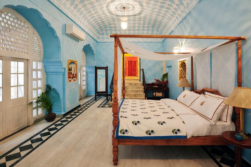 The Gudliya Suite, located in the City Palace of Jaipur, is opening its door to guests for the first time. Courtesy Airbnb