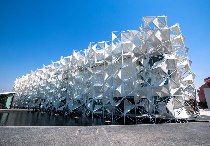 The Japan pavilion at Expo 2020 Dubai. Victor Besa / The National