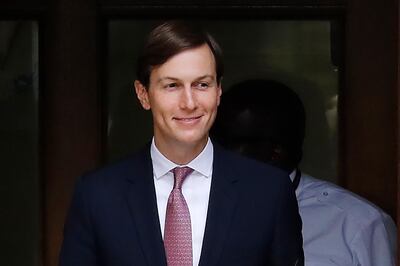 Senior Advisor to the US President, Jared Kushner reacts as he leaves after meeting with Britain's Foreign Secretary Dominic Raab at the Foreign, Commonwealth and Development Office (FCDO) in central London on September 3, 2020. / AFP / Tolga AKMEN
