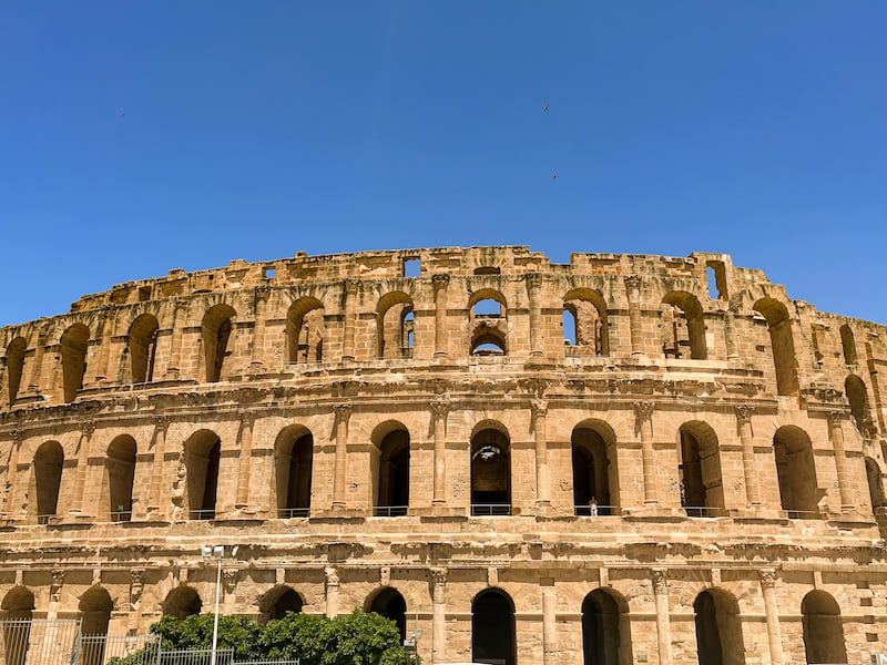 In its heyday, El Jem Roman Colosseum in Tunisia could accommodate 30,000 spectators. Photo: Ghaya Ben Mbarek / The National