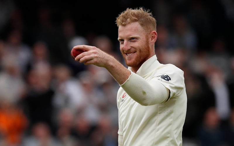 FILE - In this Thursday, Sept. 7, 2017 file photo, England's Ben Stokes holds up the ball after taking his sixth wicket on the first day of the third test match between England and the West Indies at Lord's cricket ground in London. The England and Wales Cricket Board says all-rounder Ben Stokes was arrested after incident in Bristol. In a statement, the ECB added that Stokes was detained early Monday, Sept. 25 but was released without charge in the evening. (AP Photo/Kirsty Wigglesworth, file)