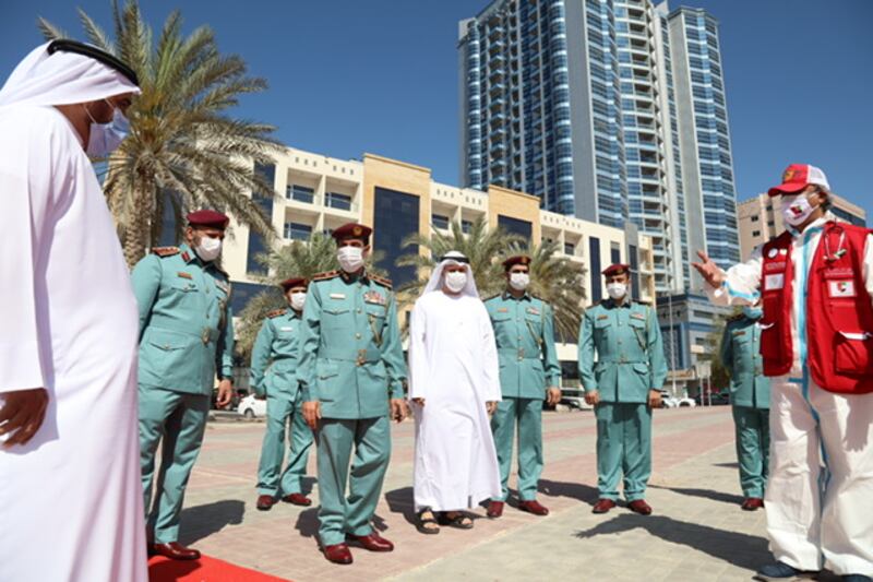 The units were inaugurated by Major General Shaikh Sultan bin Abdullah Al Nuaimi, commander-in-chief of Ajman police and head of the Emergency, Crisis and Disaster management team of Ajman. Courtesy, WAM