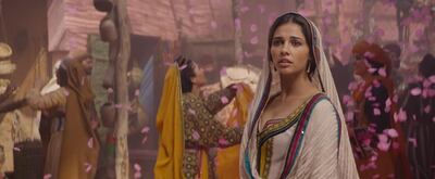 Naomi Scott plays Princess Jasmine in the live-action remake. Screen grab / Walt Disney Studios YouTube